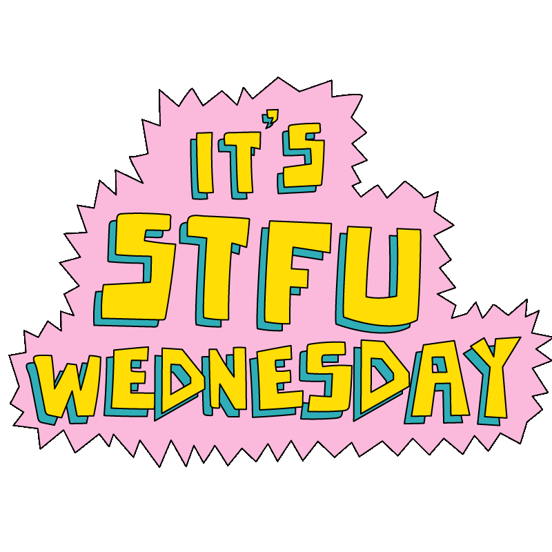 GeorgeMussel giphyupload wednesday stfu its wednesday Sticker