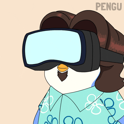Virtual Reality Penguin GIF by Pudgy Penguins