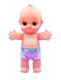 baby terrifying Sticker by Toy Joy