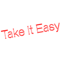 Take It Easy Sticker by abysscompany