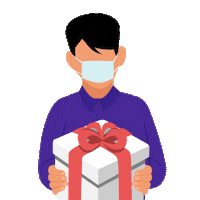 Mask Delivery Sticker by Pidge