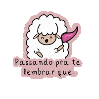 Behoumeh sheep fofo reminder ovelha Sticker