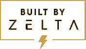 zeltadesign logo gold stamp build Sticker
