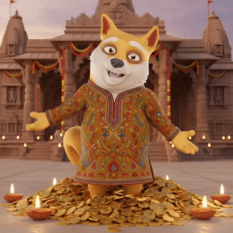 Happy Festival Of Lights GIF by Doge Pound