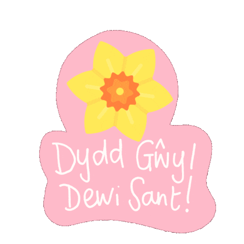 St Davids Day Wales Sticker by Queen B