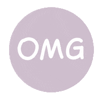 calligrafun_com wow pink omg white Sticker