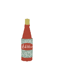Rose Syrup Drink Sticker
