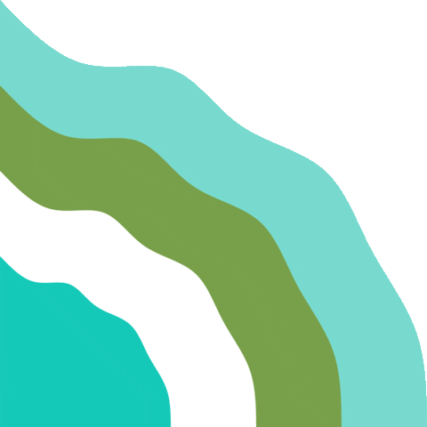 Wave Corner Sticker by Think Together