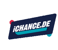 ichance ichance ichancede ichance logo Sticker