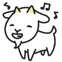 jinsdesk goat jinsdesk Sticker