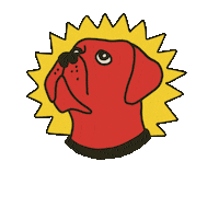 Dog Illustration Sticker