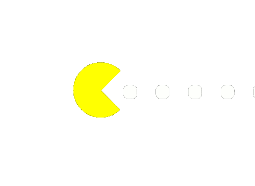 Pac Man Eating Sticker