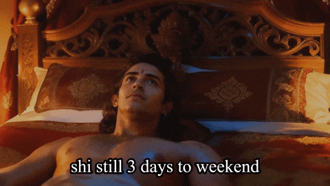 Tired Weekend GIF by Collective Media Network