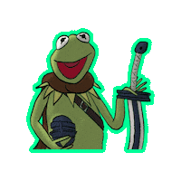 Frog Sword Sticker
