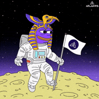 Moon Landing Spaceman GIF by AtlantisDEX
