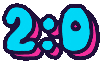 2-0 Soccer Sticker