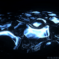 pislices 3d trippy blue wave GIF