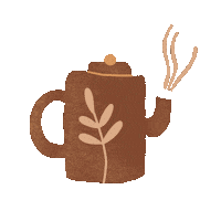 ClapotisSauvage coffee winter fall tea Sticker