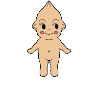 Kewpie Doll Sticker by Easy Peasy Cutters