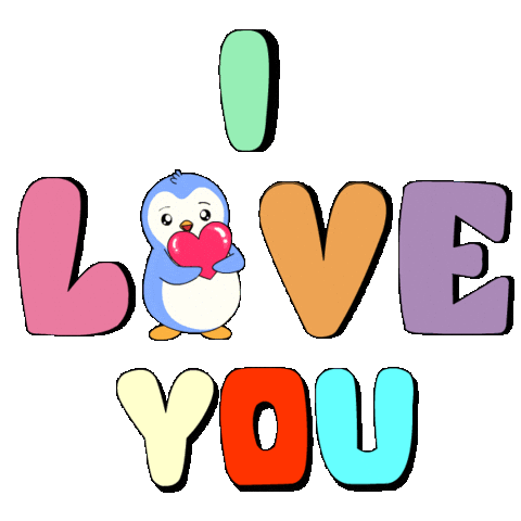 I Love Ya Sticker by Pudgy Penguins