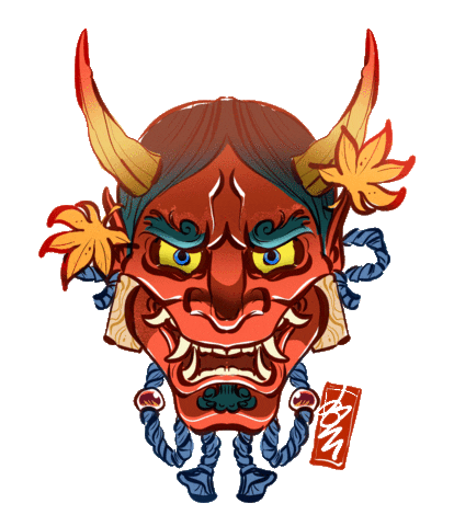 Japan Devil Sticker