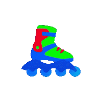 Rollerblades Rollers Sticker