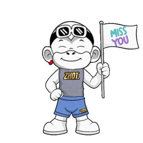 Happy Miss You Sticker by Zhot