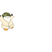 On My Way Running Sticker by Pudgy Penguins
