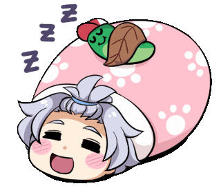 Good Night Sleeping Sticker by Jin