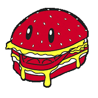 Food Lab Burger Sticker by Arteco