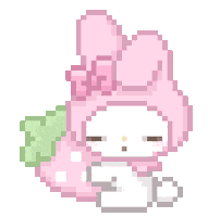 My Melody Pixel Sticker