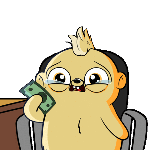 Sad Money Sticker by Fugz Official