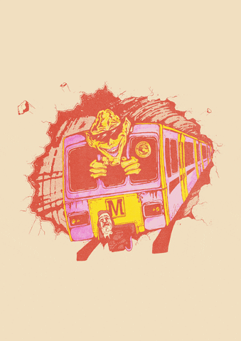 Poster Metro GIF by BIG FAT RAVE