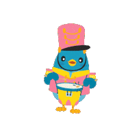 Drums Orchestra Sticker by DITTY BIRD