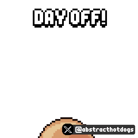 Jumping Day Off Sticker by HotDogs