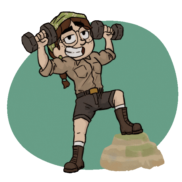 Dumbbells Girls Who Lift Sticker by Pepper Steps