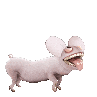 Dog 3D Sticker by deadmau5