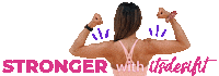 itsdesifit stronger strong woman strong women stronger with itsdesifit Sticker