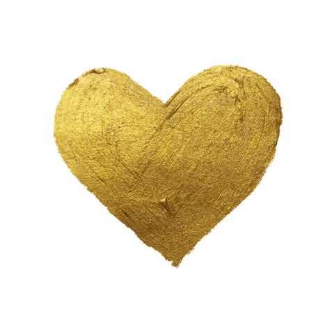 Ditetecrit love heart gold herz Sticker