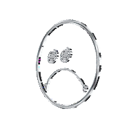 LeBonkeur sad bonk chrome spiral eyes Sticker