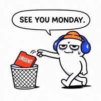 Tired See You Monday GIF