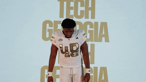 Georgia Tech Football Sport GIF by Georgia Tech Yellow Jackets