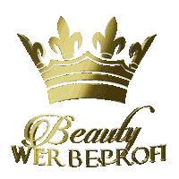 beautywerbeprofi logo gold crown beautywerbeprofi Sticker