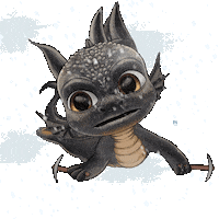 Snow Dont Give Up Sticker by puffdrgn