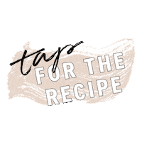 Tap Recipe Sticker by Organically Becca