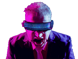 morphoice glitch cyberpunk synthwave morphoice Sticker