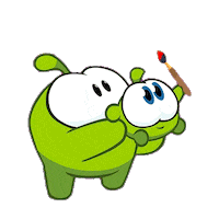 Happy Surprise Sticker by Om Nom
