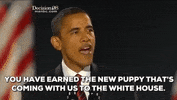 barack obama you have earned the new puppy that's coming with us to the white house GIF by Obama