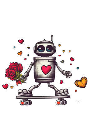 Robot Love Sticker