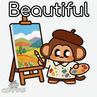 Bob Ross Artist GIF by Chimpers